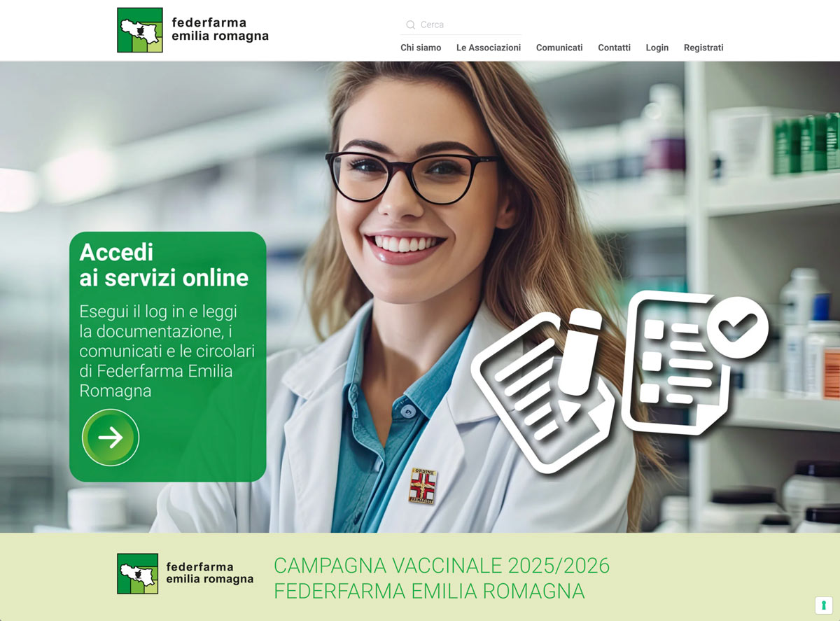 FederFarma Emilia Romagna, un sito per le farmacie private